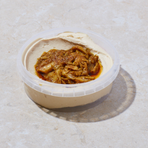 חומוס עם פטריות