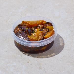 חצילים עם פלפלים